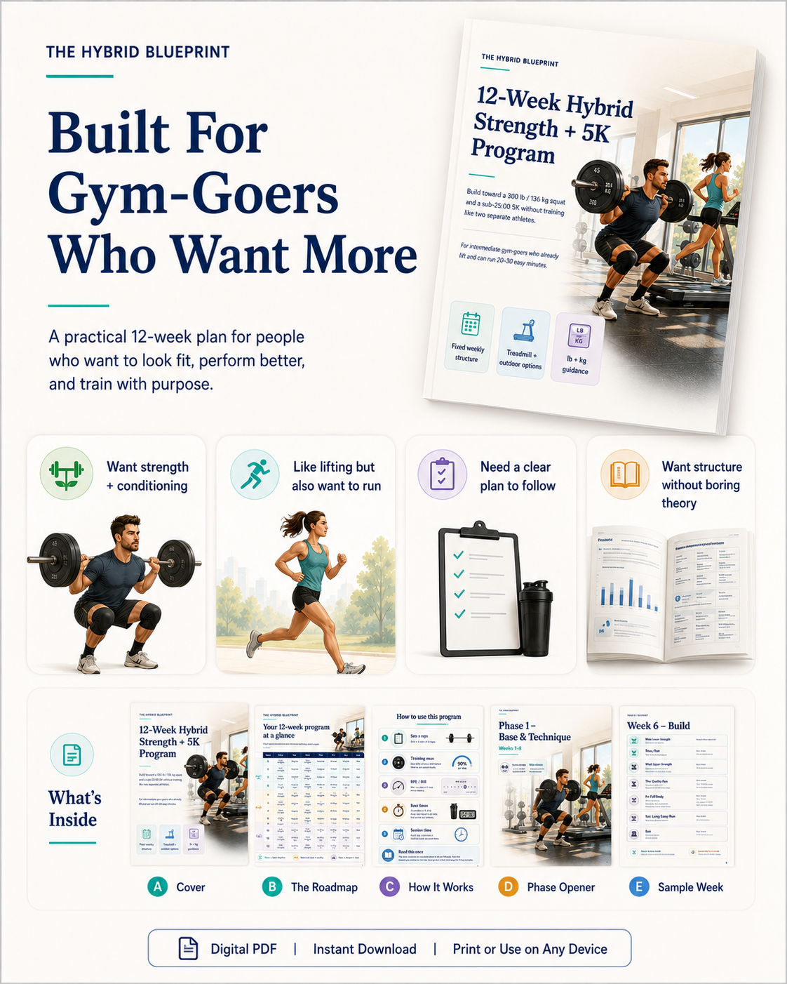 12-Week Hybrid Strength +5K Program