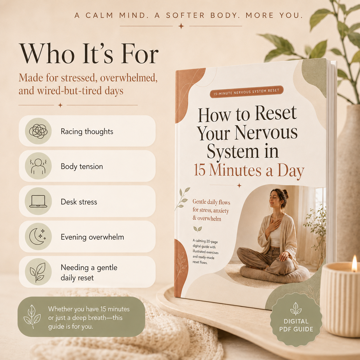 How to Reset Your Nervous System in 15 Minutes a Day
