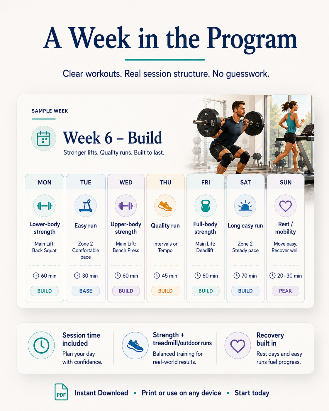 12-Week Hybrid Strength +5K Program
